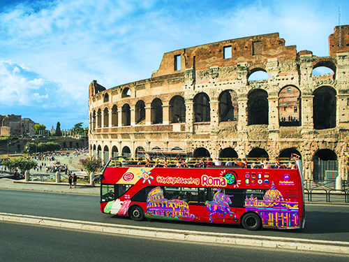 Civitavecchia Rome Hop-on Hop-off Sightseeing with Colosseum Ticket Excursion By Train