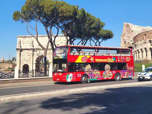 Civitavecchia Rome Hop-on Hop-off Sightseeing with Colosseum Ticket Excursion By Train