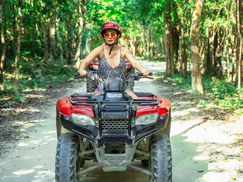 Cozumel ATV and Clear Boat Ride and Snorkeling Excursion