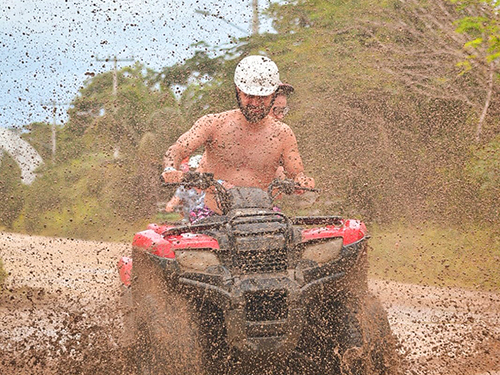 Cozumel ATV and Clear Boat Ride and Snorkeling Excursion