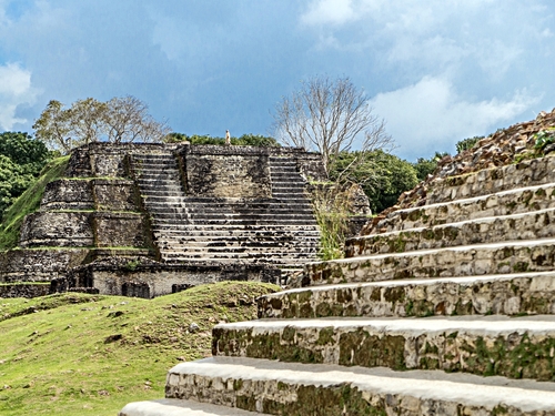 Belize City  Belize climbing the ruins Cost