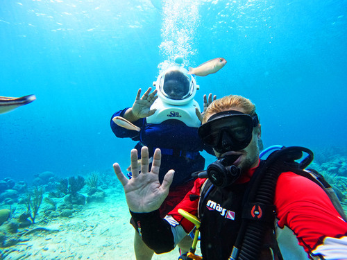 Curacao Sea Trek Helmet Dive Underwater Walk Excursion