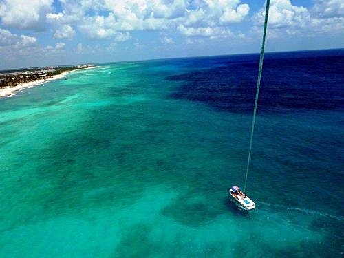 Coxen Hole parasailing at West End Trip Reservations