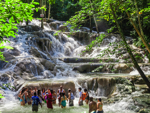 Ocho Rios Jamaica Dunns River Falls  White River Tubing Tours Cost