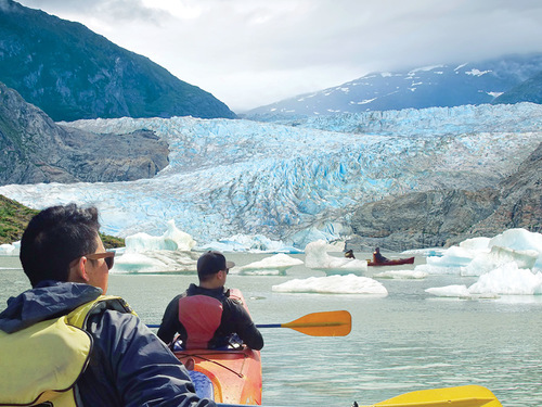 Juneau Nugget Fall Kayak Shore Excursion Booking