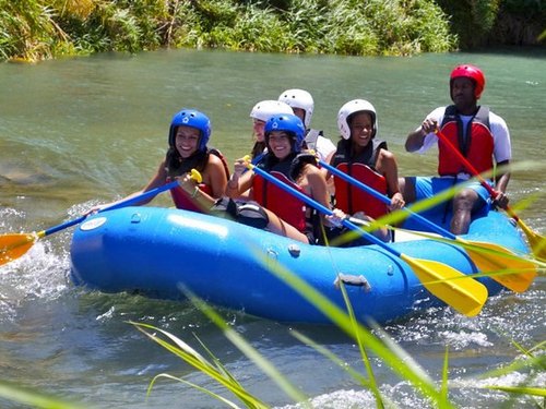 Falmouth  Jamaica riding the rapids Tour