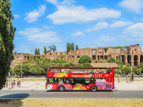 Rome City Sightseeing Hop On Hop Off Bus by Train from Civitavecchia