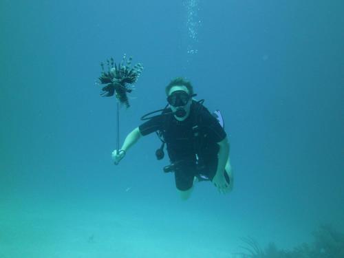 Costa Maya  Mexico (Mahahual) lion fish spearfishing Reservations